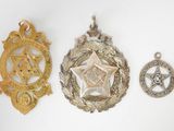 three silver and gold medals including a star, a star of david, a star of david, and a star of david