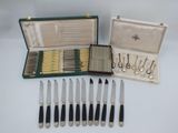 six knives and six knives in a case