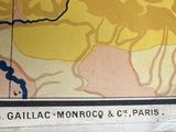 a picture of a map on the wall of a building