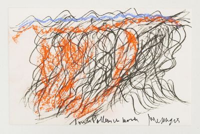 a picture of a drawing of a red and black line