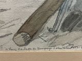a picture of a pencil and a drawing on a piece of paper
