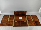 an image of a wooden table with four pieces of wood on it