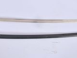 pair of japanese sword with wooden handle and black sheath