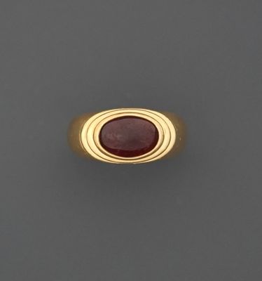 Boucheron Jaipur Bague en or jaune 18K 750 millièmes ornée d…