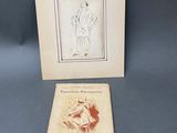 un vieux livre avec la photo d'un homme en costume et celle d'une femme en robe