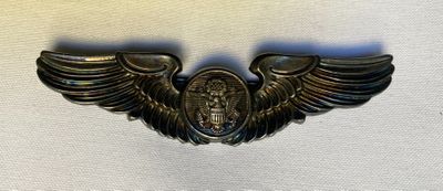 an image of a badge with wings on a white cloth