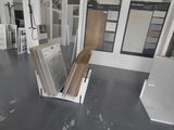 a picture of a room with a lot of different types of windows