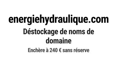 Nom de domaine energiehydraulique.
