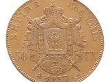 l'image d'une pièce d'or sur laquelle figurent des armoiries
