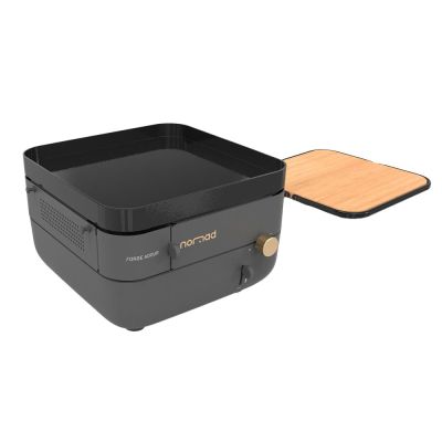 a close up of a small black box with a wooden lid