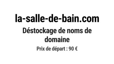 Nom de domaine la-salle-de-bain.