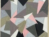 an image of a painting with a lot of triangles on it