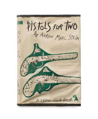 la couverture d'un livre sur laquelle figurent deux pistolets