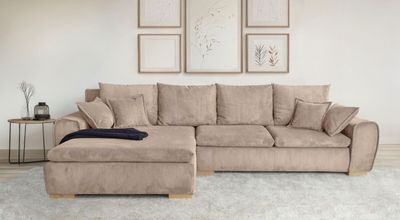 10218-14 / Canapé d'angle convertible et réversible Katja avec coffre 