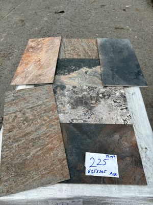 many different types of tile on the ground