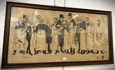 une image d'un tableau représentant un groupe de personnes