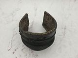 an image of a close up of a metal ring on a marble surface