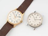 une image d'un couple de montres assises l'une à côté de l'autre