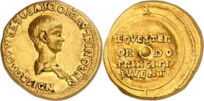 a gold coin with a portrait of a man on it