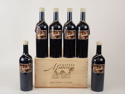 BORDEAUX - 1 CBO, 6 bouteilles, Graves, Château Massereau, S…