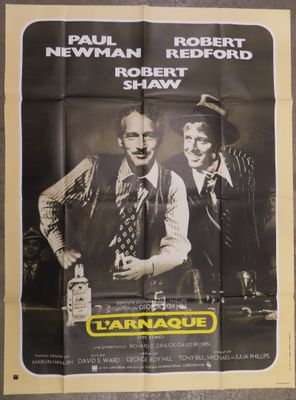 an old movie poster of two men standing next to each other