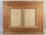 an old picture frame with a picture of a window in it