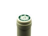 a close up of a bottle of wine on a white background