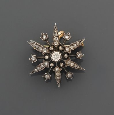 Broche pendentif en argent supérieur à 800 millièmes stylisa…