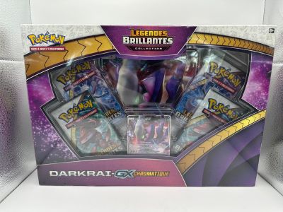 boîte de présentation de cartes à collectionner Pokémon mettant en vedette Darkrai et Charon