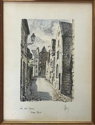 Claude BESNARD (1937-1922) Rue du Murier, vieux Tours - Photo 1
