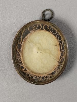 a picture of a clock hanging on the wall