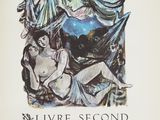 the cover of a book with a drawing of a woman and a man
