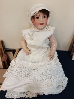 SFBJ (taille 236), Poupée tête caricature avec bouche ouvert…