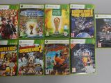 beaucoup de jeux vidéo sur la table ensemble