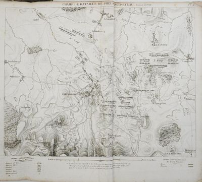 an old map of the battle of the somme, with a line of soldiers on it