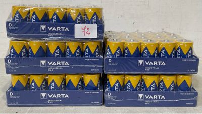 several packs of water are stacked on top of each other