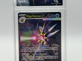 a close up of a pokemon card on a white background