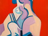 an image of a painting of a woman holding a baby