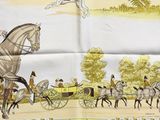 a picture of a horse drawn carriage with people on it