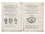 an old book with two pages of text on it and a picture of a man holding a sword