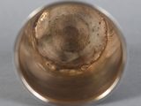 a close up view of a metal object on a table