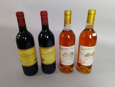 plusieurs bouteilles de vin sont alignées sur une surface blanche