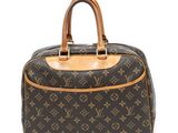louis vuitton monogram canvas and leather handbag