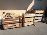two pallets of wood stacked on top of each other