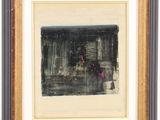 an image of a black and white painting on a white wall
