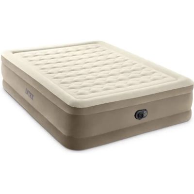 inflatable air mattress with built - in pump and built - in pump