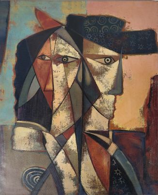 une image d'un tableau représentant un homme coiffé d'un chapeau