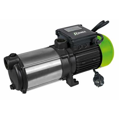 une pompe à laquelle est raccordé un tuyau vert