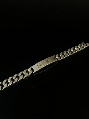 BRACELET gourmette gravé "René"