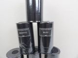 several rolls of black duct tape stacked on top of each other